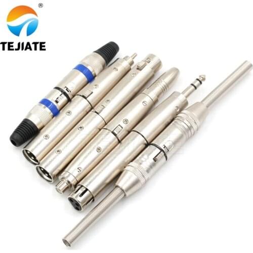 1PCS Three-core Cannon To RCA Microphone Adapter KK-JJ-JK 6.3/6.55MM Audio Connector