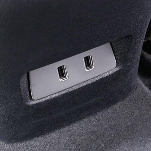 Car Armrest Back Rear USB Charger port Panel Cover Trim Kit for Mg Hs 2018 2019 2020 2021 2022 Accessories Auto Styling Parts