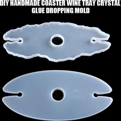 DIY Wine Rack Tray Silicone Mould Wine Glass Holder Coaster Resin Epoxy Mold For Family Gathering Party