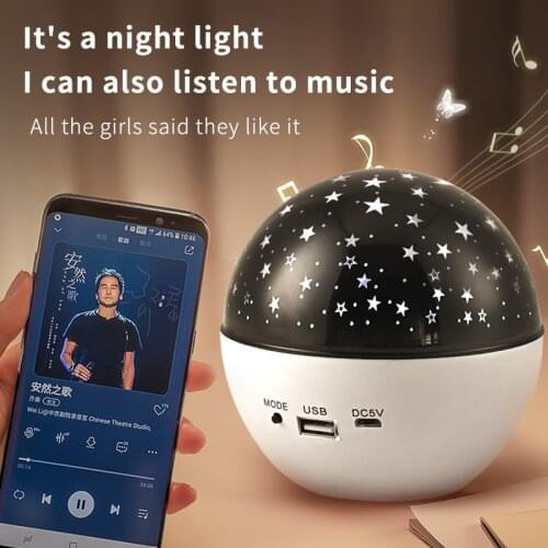 Starry Sky Projector Led Night Light Star Galaxy Projector for the Ceiling Ocean Wave Night Light Room Decor Rotate Bedroom Lamp