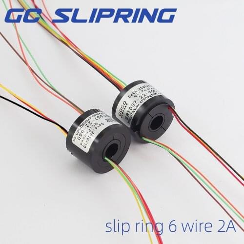 Slipring Slipring conductive slip ring through hole 6-way / 2A hole 7mm