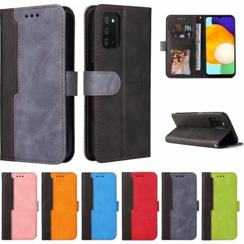 Luxury Leather Case For Samsung Galaxy A03s 6.5'' 2021 Shockproof Bumper Flip Full Cover For Samsung A03s A03 S Wallet Book Bags