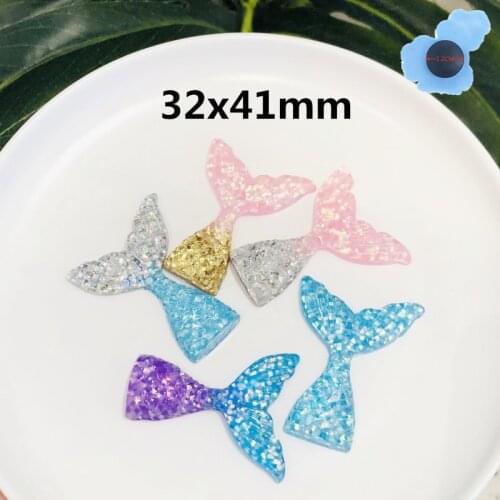 New Wholesale 50pcs Colorful Fish Tail Garden Shoes Accessories Resin Shoe Decorations For Girls Croc Jibz Charm