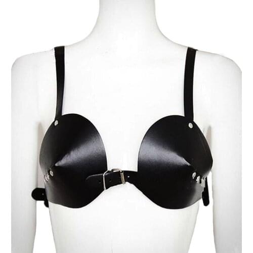 Street Style Harajuku Handmade Fashion Real Leather Harness Craft black Wide Belt Body Bondage Waist Belt Straps