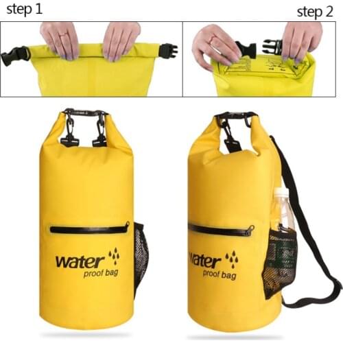 10L 20LPVC Waterproof Bag Outdoor Diving Compression Storage Dry Swimming Bag For Rafting Kayak BeachTourism