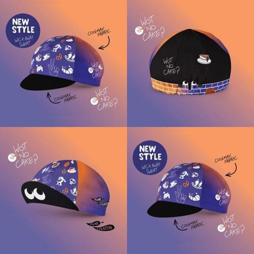 Funny Cycling Cap Men And Women Bike Wear Wot No Cake Headdress Cycling Hat Caps Road Mountain Bike Race Headwear