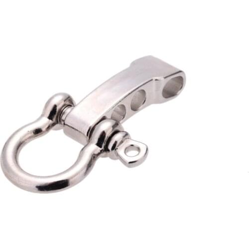 LANYARD BUCKLE accessory D Adjustable SHACKLE SURVIVE bow Stainless Steel BRACELET 550 PARACORD PARACHUTE CORD