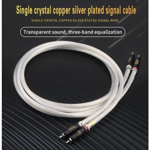 Xangsane 12 stranded single 5NOCC silver plated hifi audio signal cable amplifier amplifier connection cable