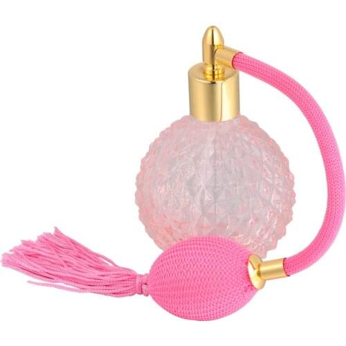 1pc 100ml Vintage Style Glass Empty Perfume Bottle Classic Perfume Sprayer