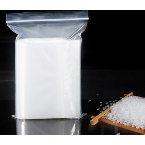 10pcs Wholesale Clear Ziplock Zip Zipped Lock bag Food Storage Package Jewelry packing bags Thicken Plastic Reclosable Poly Zip