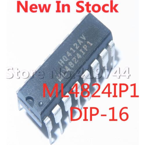 5PCS/LOT ML4824IP1 ML4824 DIP-16 LCD power management chip In Stock NEW original IC