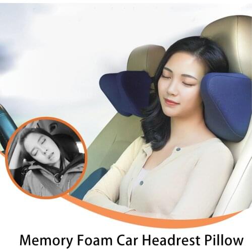 Car Neck Pillow Auto Headrest Sleep Side Head Support Memory Foam Support Protector Headrest Pillow Universal Car Accessories