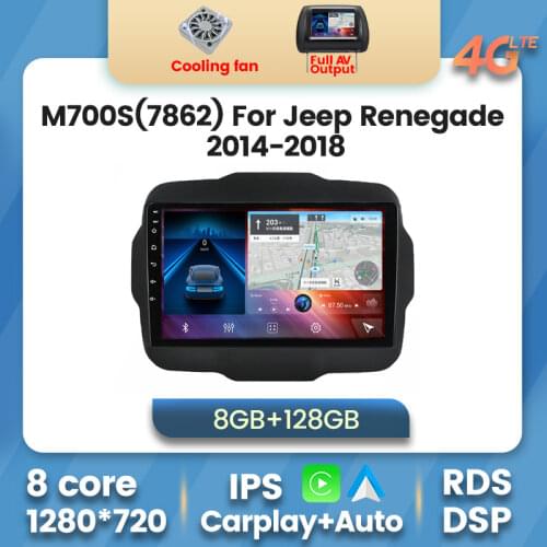 Android 10.0 6GB+128GB Car Multimedia player For Jeep Renegade 2016 2017 2018 Autoradio GPS Navigation carplay Camera IPS Screen