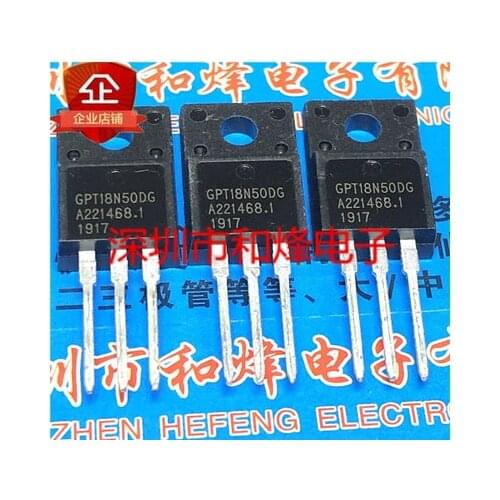 Free shipping 20PCS GPT18N50DG TO-220F 18N50 18A 500V