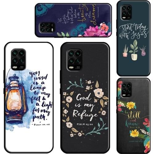 Bible verse Philippians Jesus Christ For Xiaomi Mi 11 Lite Case 11 Ultra 10T Pro POCO X3 M3 Pro F3 Cover For Xiaomi Mi 11 Case