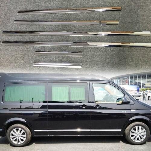 For Volkswagen Transporter (T6) Caravelle 2017-2018 ABS Exterior Accessories Car Body Molding Cover Decoration Trim car styling