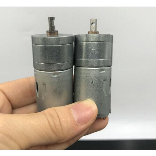 GA25 Micro 370 Full Metal Gear Motor DC 5V 6V 7.4V 740RPM Large Torque DC Motor DIY Robot Car