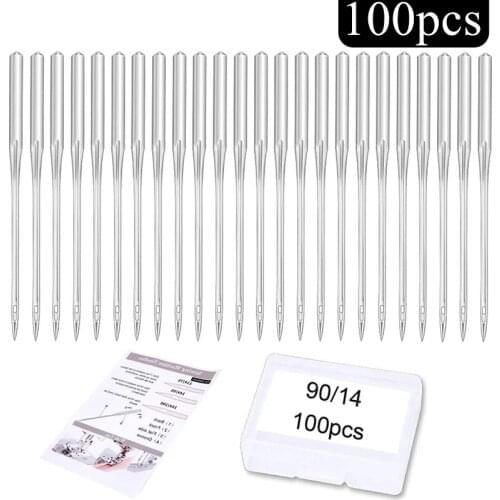 LMDZ 100 PCS Sewing Machine Needles Universal Home Machine Needles Home Sewing Machine Needles for Machine Sewing and Quilting