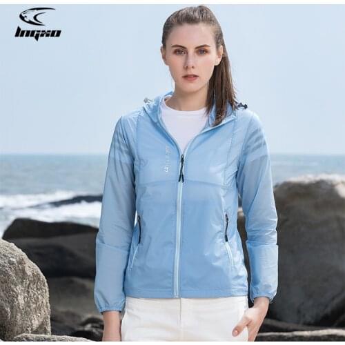 LNGXO Sun Protection Clothing Rain Jacket Waterproof Hiking Fishing Camping Clothes Softshell Thin Coat Quick Dry Outdoor Women