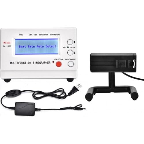 Weishi No.1000 Timegrapher Mechanical Watch Tester Movement Detector LCD Display Watchmaker Watch Repair Tool US Plug 90-240V