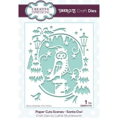 Santa Owl Metal Cutting Dies Scrapbook Diary Decoration Embossing Album template DIY Greeting Card Handmade 2021 New