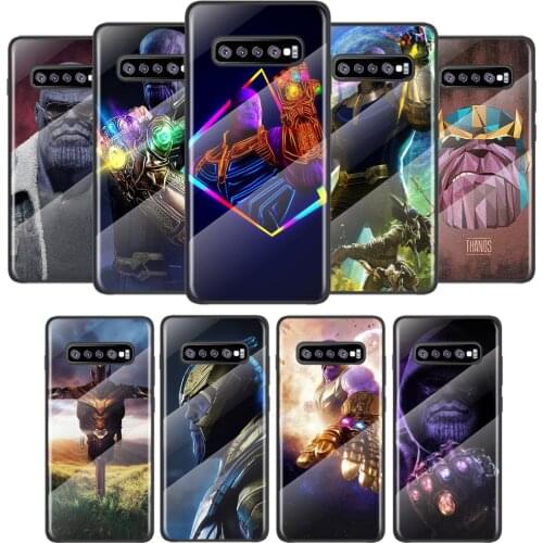 Marvel Thanos Fashion For Samsung Galaxy S21 Ultra Plus 5G M51 M31 M21 Tempered Glass Cover Shell Luxury Phone Case