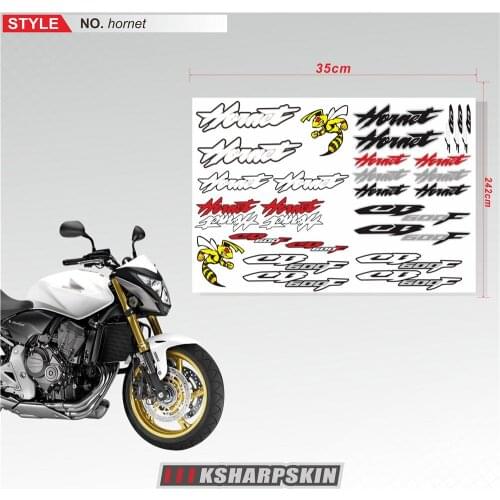 New Motorcycle Stickers Body Reflective Waterproof Fuel Tank Sign Decals Accessories Logo Kit For Honda Hornet CB600F cb600f