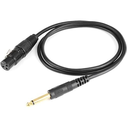 6.35mm/6.5mm Jack To XLR Cable Male To Female Professional Audio Cable