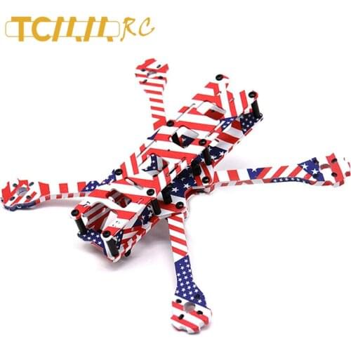 TCMMRC 5 Inch FPV Drone Frame X220HV Star Spangled Banner Printed drone Kit Wheelbase 220 Mm 5 Mm Arm Carbon Fiber Racing Drone