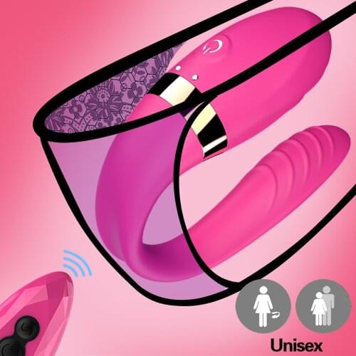 U Shaped Vibrator Sex Toys Wireless Remote Dildo Vibrator Double Motors G-Spot Clitoris Stimulator Women Masturbator Adult Toy