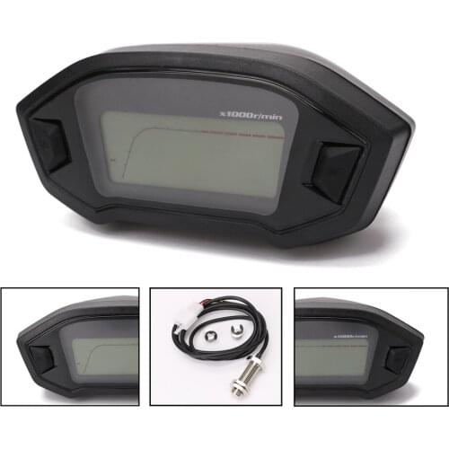 Universal Motorcycle LCD Digital Speedometer Odometer Backlight Motorcycle for 2,4 Cylinders 1300r/min