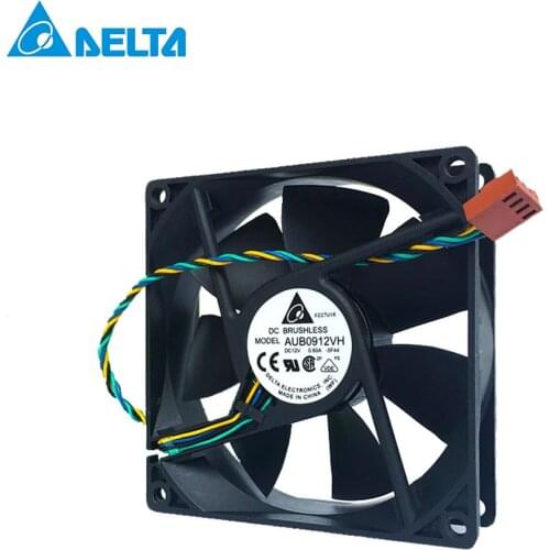 For delta AFB0912VH = AUB0912VH 9cm 90mm FAN AXIAL 92X92X25.4MM 12V 9225 DC 12V 0.60A 4-pin WIRE pwm computer cpu cooling fans