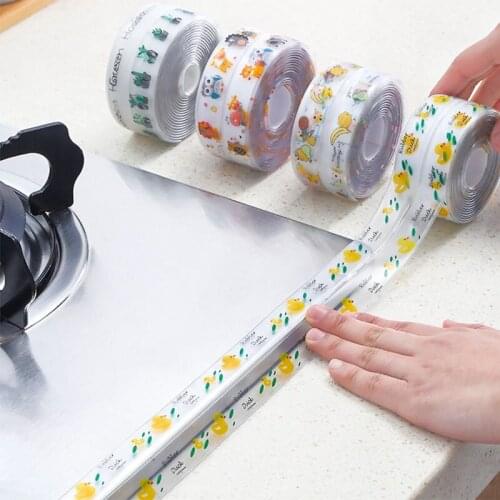 Waterproof Stickers Kitchen Wall Corner Gap Tape Pool Sink Bathroom Water Retaining Strip Anti-Mildew Beautiful Seam Stickers