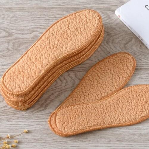 Winter Thicken Warm Insoles Unisex Soft Breathable Shoes Pads Sport Shoes Insert For Men Women Boots Pad Foot Insoles 1 Pairs