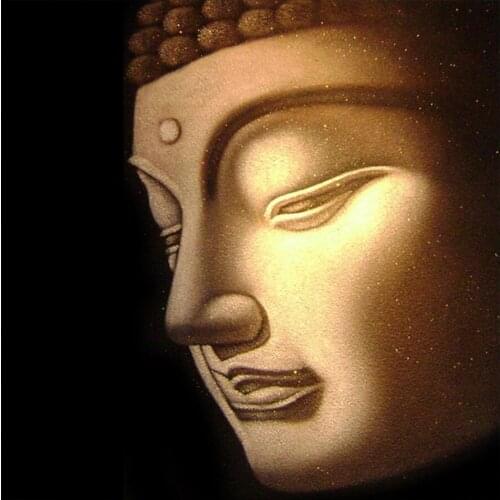 Golden Buddha Avatar Diamond Painting Round Full Drill Nouveaute DIY Mosaic Embroidery Cross Stitch Religion Portrait Pattern