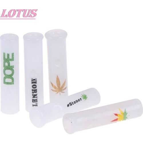 Multicolor small glass filter cigarette holder pipe filter creative portable pipe pipe tobacco holder with cigarette holder 1pc