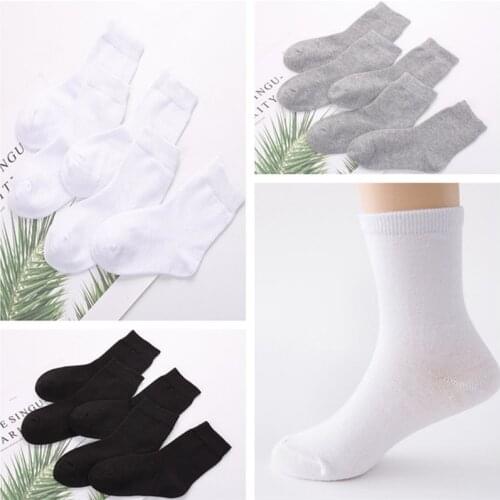 10Pairs/lot Kids Cotton Socks Children Girls Boys Socks Sport Students Socks 1-6Years