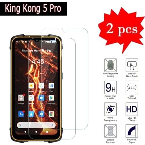 2-1Pcs Premium Glass For Cubot King Kong 5 Pro Cover Phone Protection Film Cubot King Kong5 Pro Explosion Proof Tempered Glass