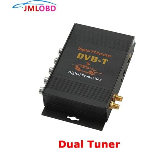 2020 DVBT Dual tuner Digital TV Receiver external box Mobile DVBT TV Receiver for Car DVD digital TV tuner Mpeg4