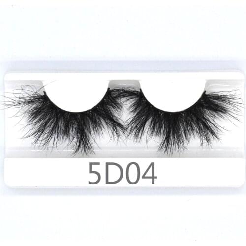 25mm Eyelashes Long 3D mink lashes long lasting mink eyelashes Big dramatic volumn eyelashes strip individual false eyelash 5D04