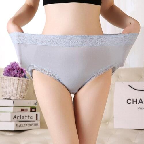 High Quality Ropa Interior Femenina Sexy Briefs Women Underwear Plus Size M-4XL Big Size Lace High Waist Womens Panties 3pcs