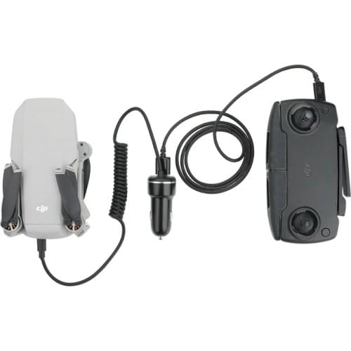 Car Charger For DJI Mavic Mini Drone Battery Remote Controller with USB Fast Charging Travel Transport Outdoor Charger