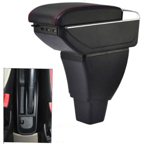 Center Centre Console Storage Box For Toyota Yaris Vitz Echo 1998-2005 Armrest Arm Rest Rotatable 2000 2001 2002 2003 2004