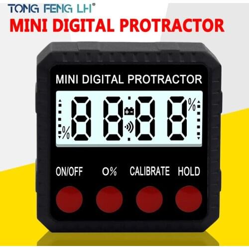 Zinc alloy mini digital inclinometer horizontal level angle ruler angle box protractor