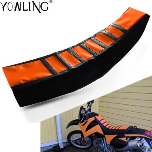 FOR 125 200 250 300 350 450 500 EXC SX SXF XC XCF EXCF EXCW SIX DAYS 2016 2017 2018 Motocross Ribbed Gripper Soft Seat Cover