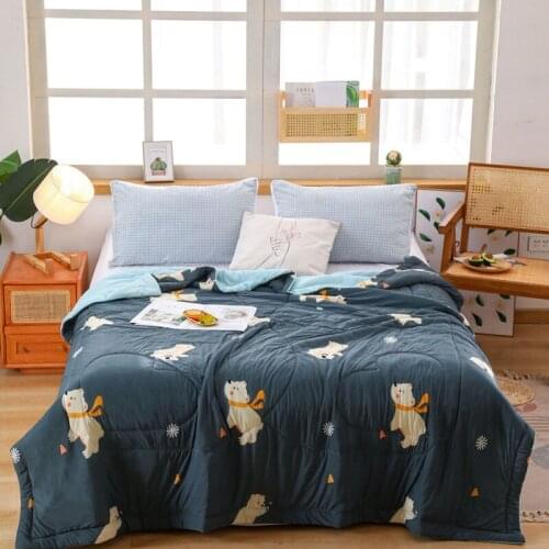 Ice silk summer cool quilt ice silk air conditioning summer cool feeling children thin by core high-grade machine washable
