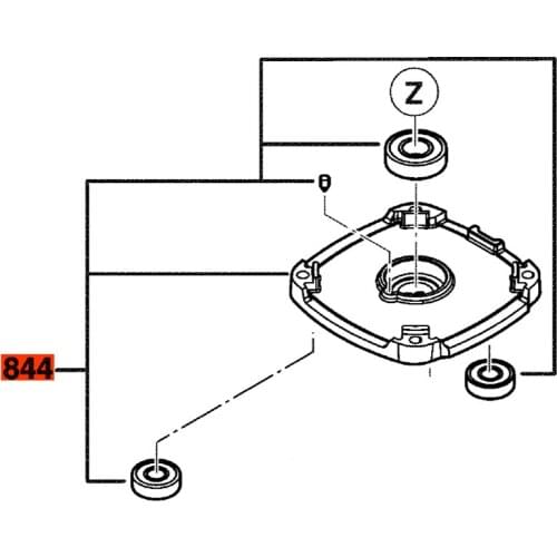 Inermediate Flange FOR BOSCH GBM50-2 1619PB4392 Power Tool Accessories Electric tools part