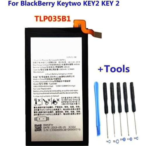 + Tools ! New 3500mAh TLP035B1 Battery for BlackBerry Keytwo KEY2 KEY 2 Smartphone