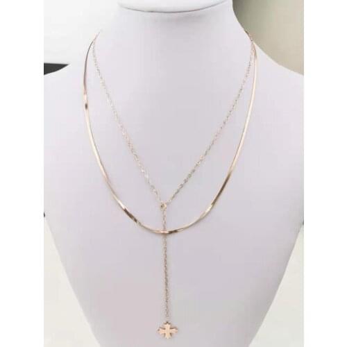 Korean fashion necklace steel
