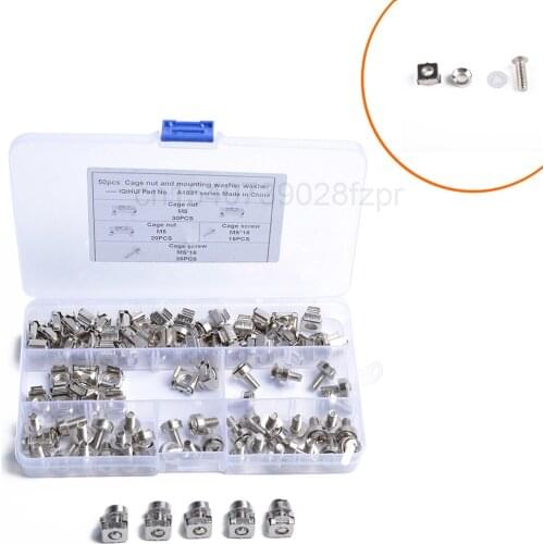 Hot Selling 50 Truck and Marine Clip Nuts Cage Nuts M5 + Screws M5 * 16